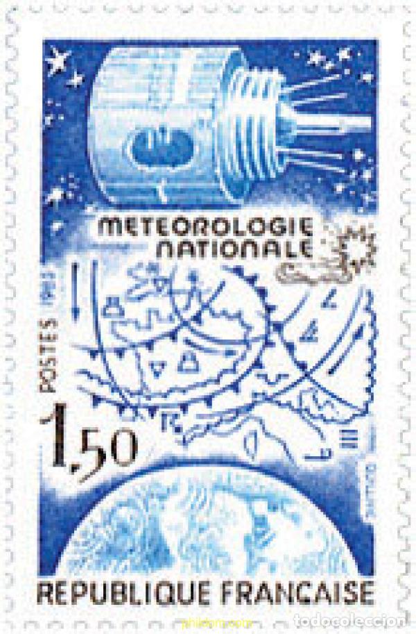 Sellos: 123698 MNH FRANCIA 1983 METEOROLOGIA NACIONAL