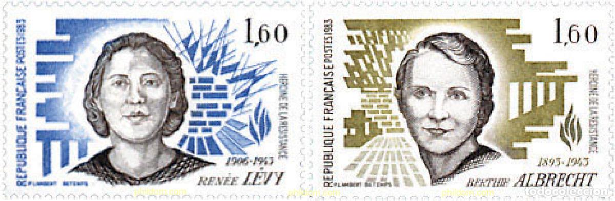 Sellos: 123706 MNH FRANCIA 1983 HEROES DE LA RESISTENCIA