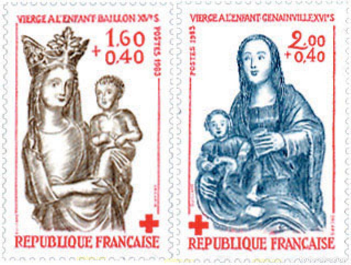 Sellos: 142285 MNH FRANCIA 1983 PRO CRUZ ROJA