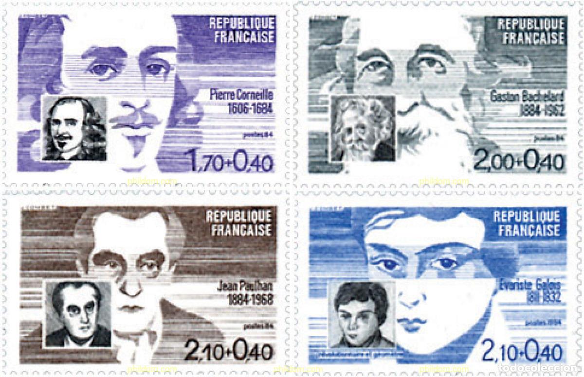 Selos: 311282 MNH FRANCIA 1984 PERSONAJES CELEBRES