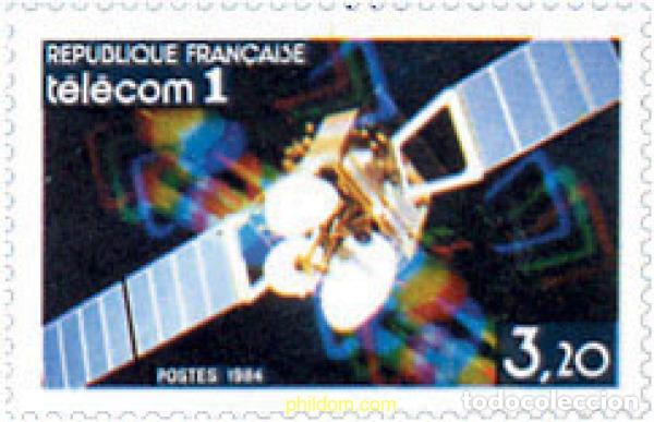 Sellos: 123814 MNH FRANCIA 1984 LANZAMIENTO DEL SATELITE TELECOM 1