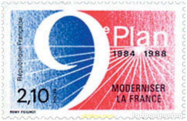 Sellos: 149667 MNH FRANCIA 1984 9 PLAN DE MODERNIZAR FRANCIA