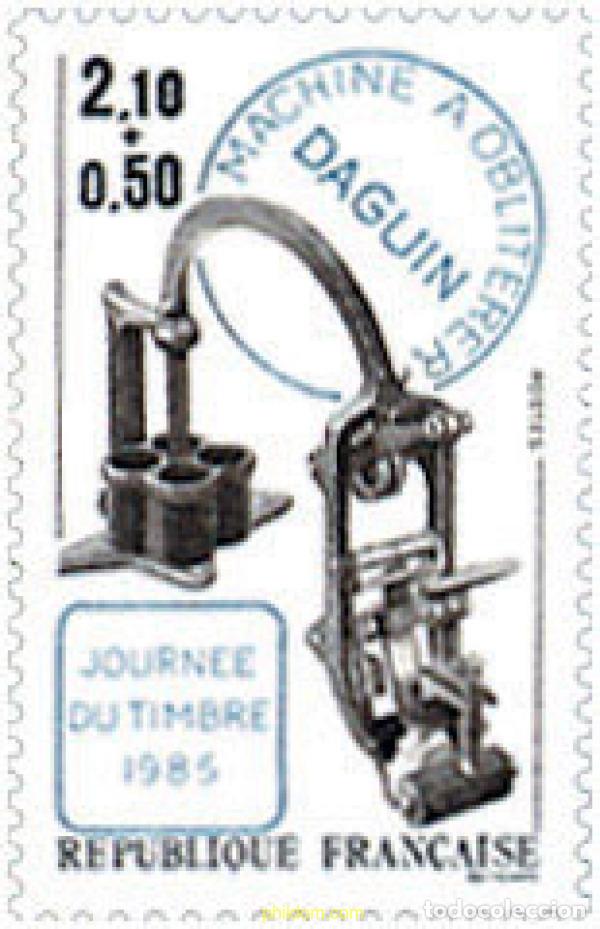 Sellos: 123840 MNH FRANCIA 1985 DIA DEL SELLO