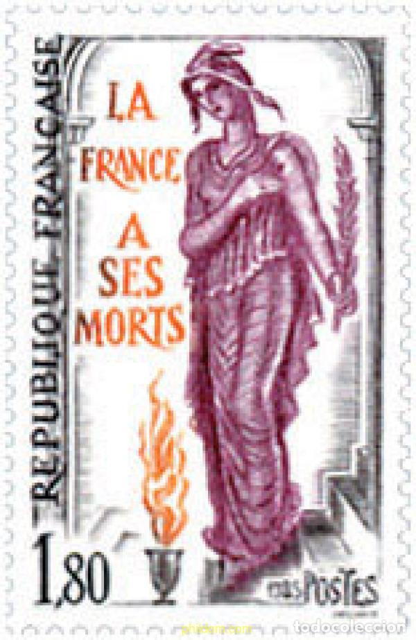 Sellos: 123856 MNH FRANCIA 1985 LA FRANCIA CON SUS MUERTOS
