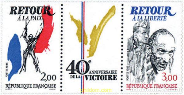 Francobolli: 142297 MNH FRANCIA 1985 40 ANIVERSARIO DE LA VICTORIA