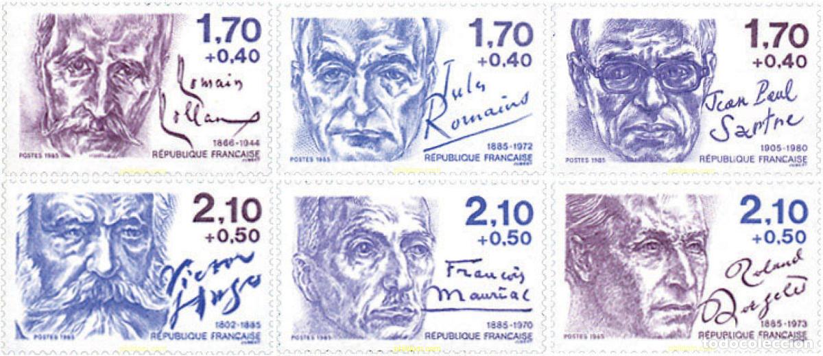 Francobolli: 142295 MNH FRANCIA 1985 ESCRITORES
