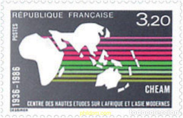 Francobolli: 123884 MNH FRANCIA 1986 CENTRO DE ALTOS ESTUDIOS SOBRE AFRICA Y ASIA MODERNA