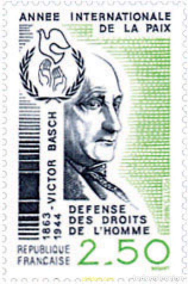Selos: 123887 MNH FRANCIA 1986 A&Ntilde;O INTERNACIONAL DE LA PAZ