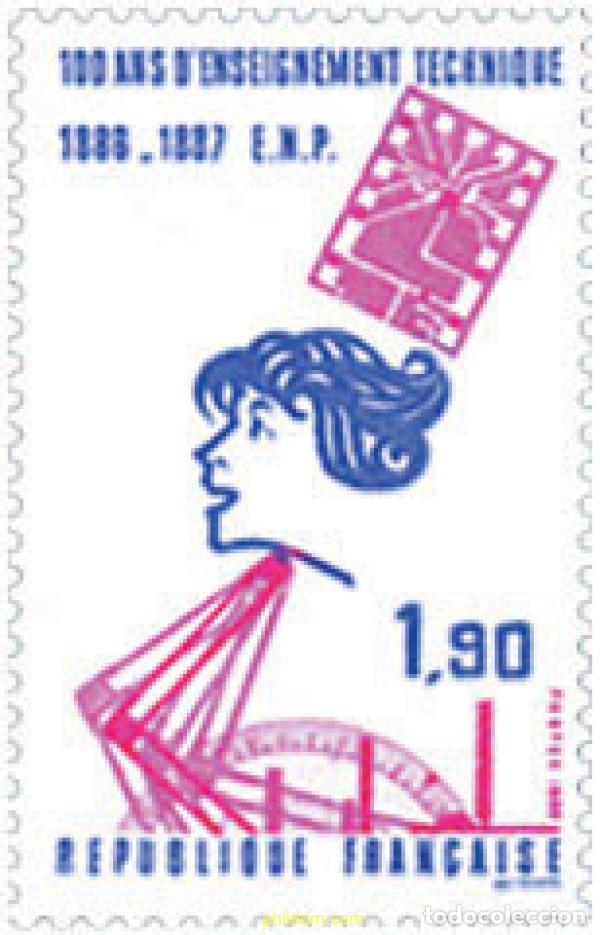 Selos: 123917 MNH FRANCIA 1986 CENTENARIO DE LA ENSE&Ntilde;ANZA LABORAL