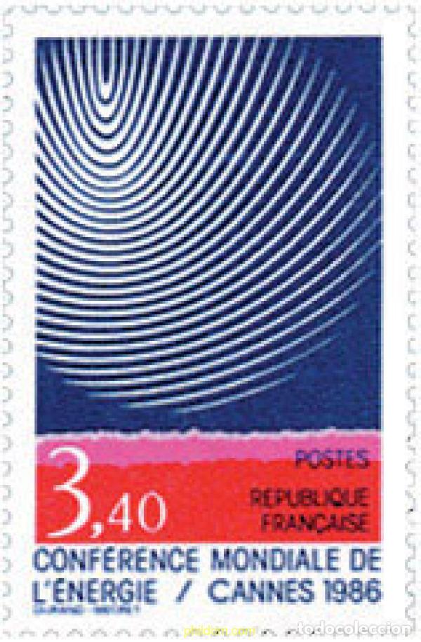 Selos: 123918 MNH FRANCIA 1986 CONFERENCIA MUNDIAL DE LA ENERGIA