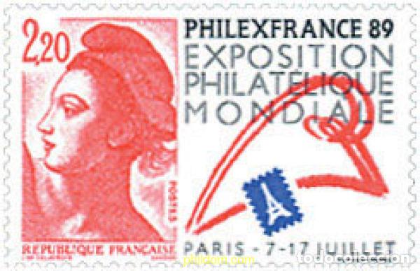 Selos: 124000 MNH FRANCIA 1988 PHILEXFRANCE 89. EXPOSICION FILATELICA INTERNACIONAL EN PARIS