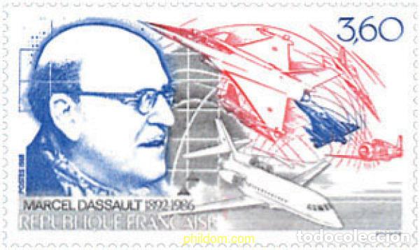 Selos: 123988 MNH FRANCIA 1988 HOMENAJE A MARCEL DASSAULT