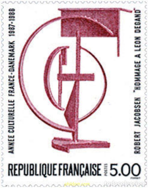 Timbres: 124027 MNH FRANCIA 1988 A&Ntilde;O CULTURAL FRANCIA-DINAMARCA