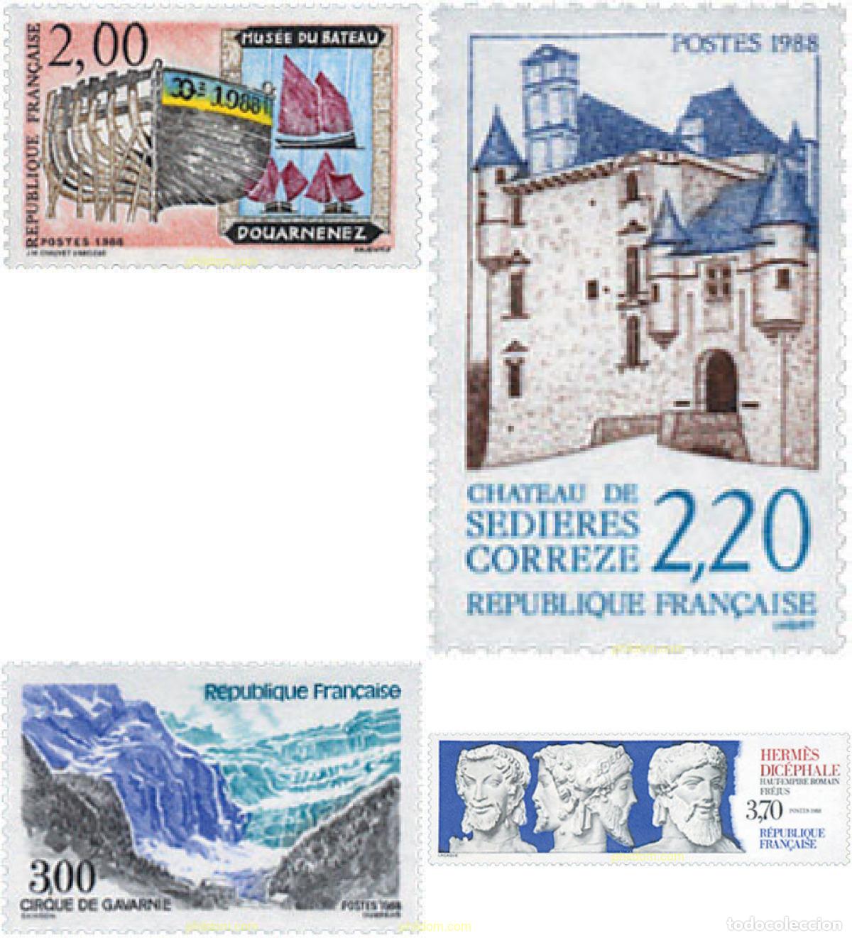 Timbres: 124012 MNH FRANCIA 1988 TURISMO