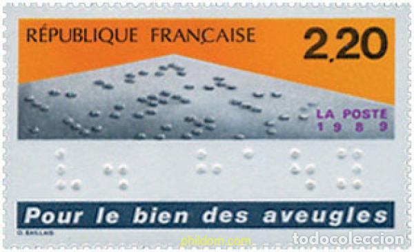 Timbres: 124039 MNH FRANCIA 1989 PRO CIEGOS