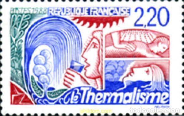 Briefmarken: 124031 MNH FRANCIA 1988 ORGANIZACION Y EXPLOTACION DE LAS FUENTES TERMALES
