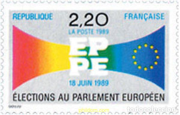 Briefmarken: 124041 MNH FRANCIA 1989 3 ELECCIONES AL PARLAMENTO EUROPEO