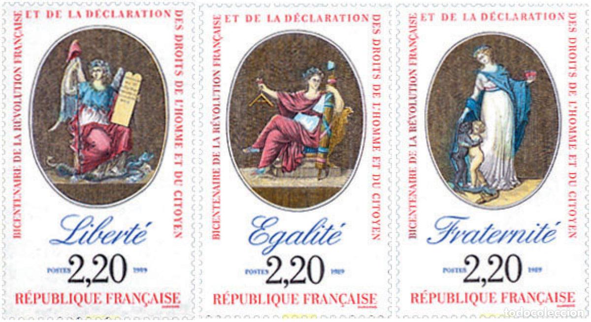 Briefmarken: 124043 MNH FRANCIA 1989 BICENTENARIO DE LA REVOLUCION Y DE LA DECLARACION DE LOS DERECHOS DEL HOMBR