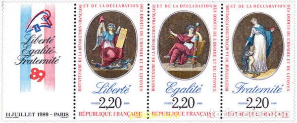 Briefmarken: 150426 MNH FRANCIA 1989 BICENTENARIO DE LA REVOLUCION Y DE LA DECLARACION DE LOS DERECHOS DEL HOMBR
