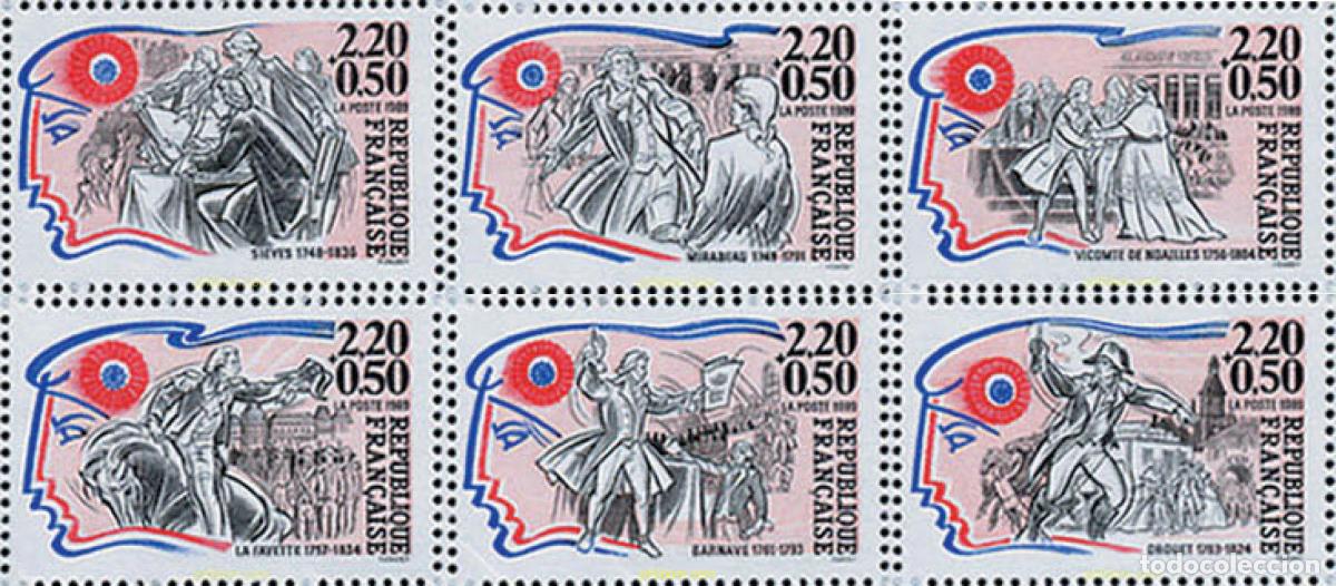 Briefmarken: 142533 MNH FRANCIA 1989 PERSONAJES CELEBRES