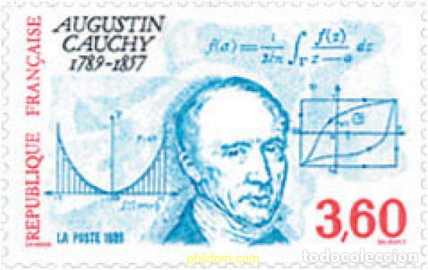 Selos: 124071 MNH FRANCIA 1989 BICENTENARIO DEL NACIMIENTO DE AGUSTIN CAUCHY