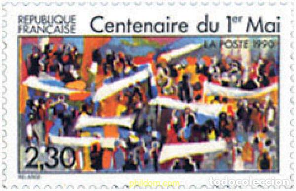 Sellos: 124104 MNH FRANCIA 1990 CENTENARIO DEL 1 DE MAYO