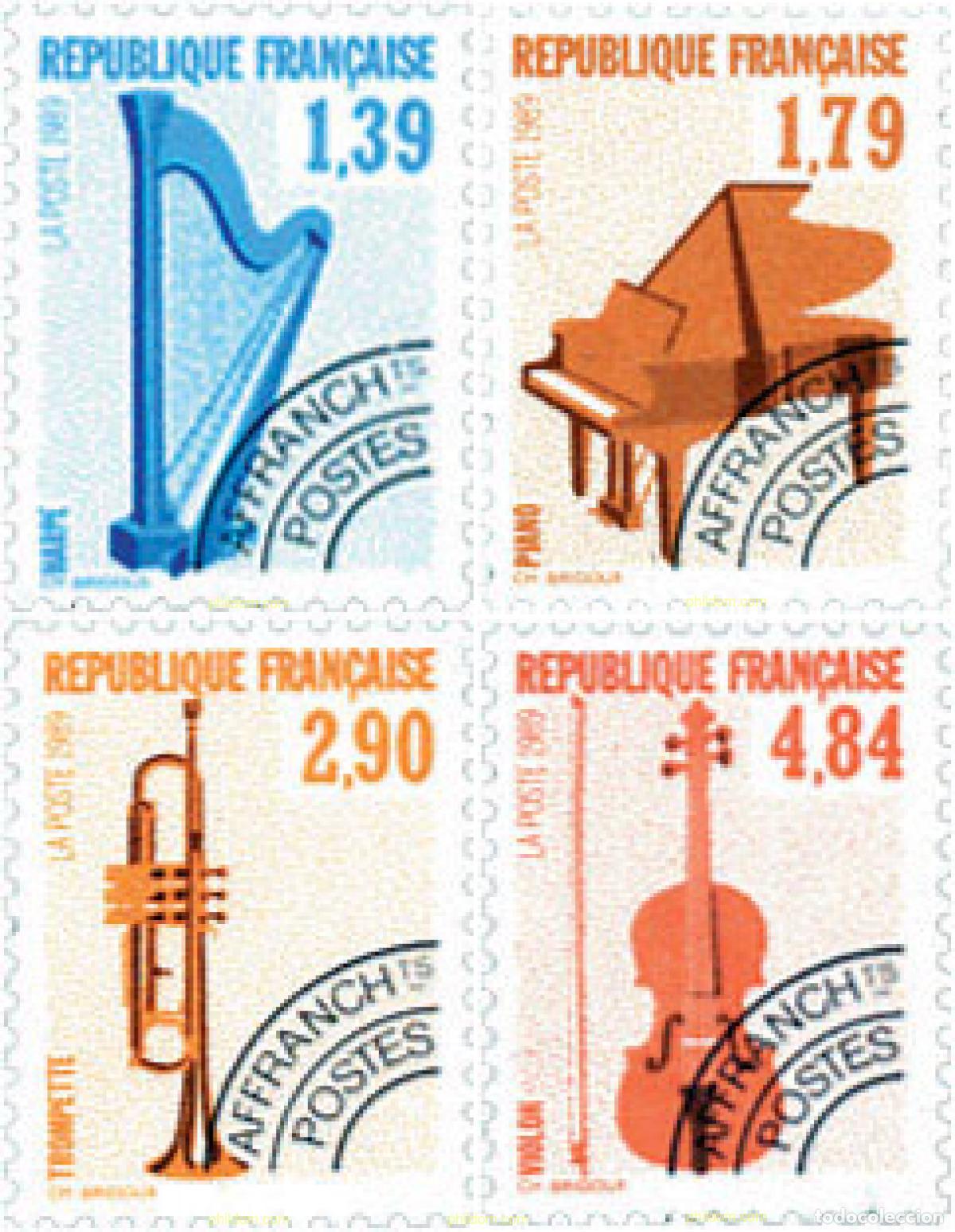 Sellos: 124066 MNH FRANCIA 1989 INSTRUMENTOS MUSICALES