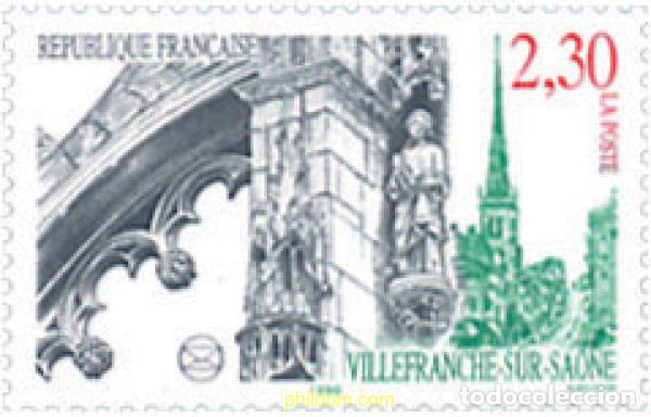 Sellos: 124107 MNH FRANCIA 1990 63 CONGRESO DE LA FEDERACION DE SOCIEDADES FILATELICAS FRANCESAS EN VILLEFR