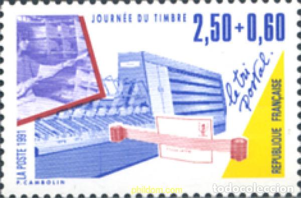 Sellos: 124129 MNH FRANCIA 1991 DIA DEL SELLO