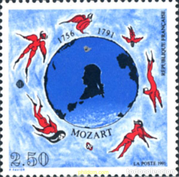 Sellos: 124133 MNH FRANCIA 1991 BICENTENARIO DE LA MUERTE DE W. A. MOZART