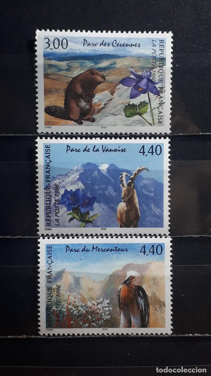 Sellos: FRANCIA. A&Ntilde;O 1996. **. YVERT 2997/9