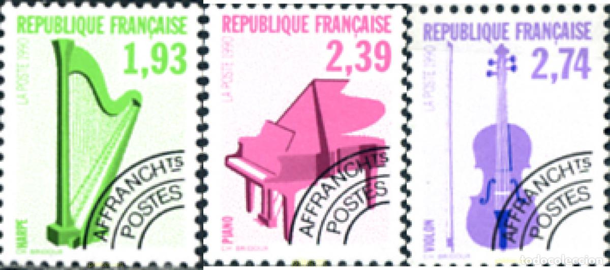 Sellos: 124120 MNH FRANCIA 1990 INSTRUMENTOS MUSICALES