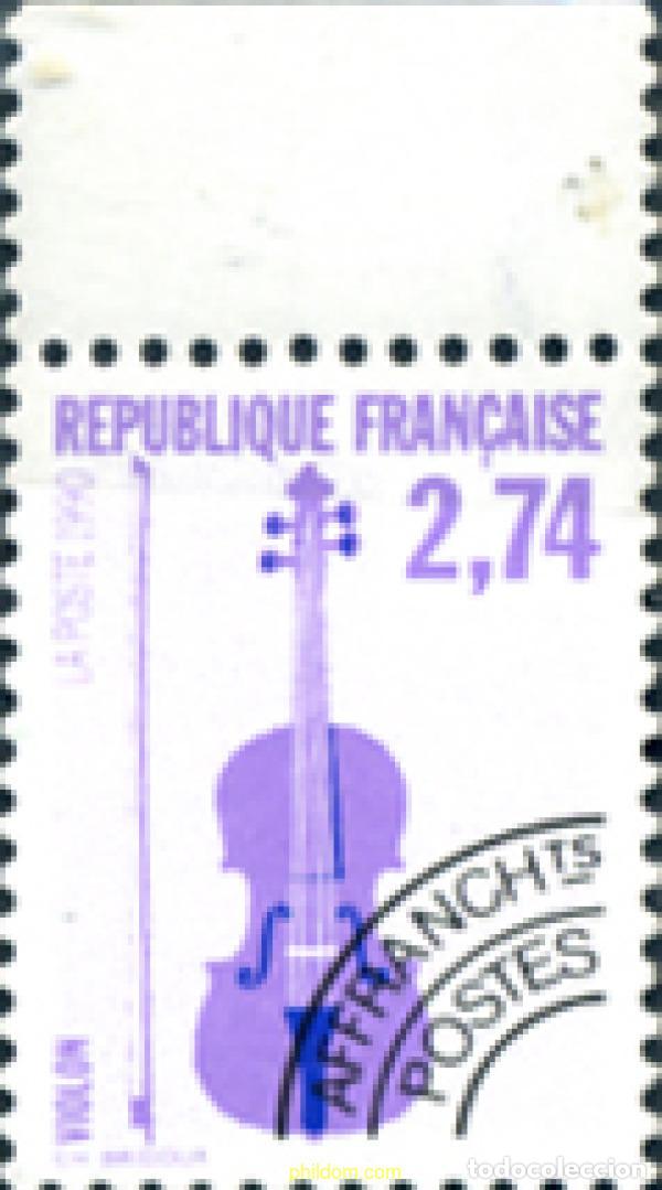 Sellos: 244477 MNH FRANCIA 1990 INSTRUMENTOS MUSICALES