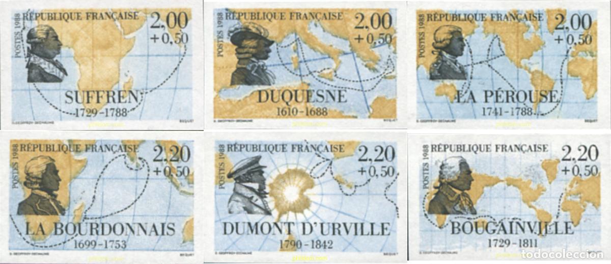 Sellos: 144627 MNH FRANCIA 1988 PERSONAJES CELEBRES