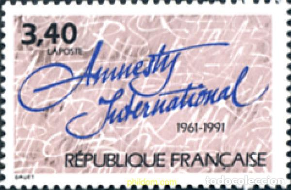 Sellos: 124151 MNH FRANCIA 1991 30 ANIVERSARIO DE AMNISTIA INTERNACIONAL