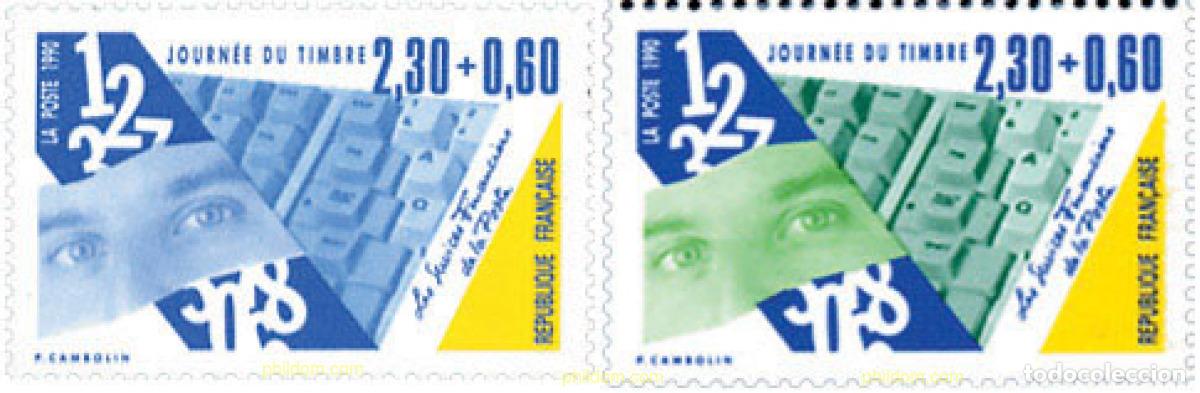 Sellos: 142581 MNH FRANCIA 1990 DIA DEL SELLO