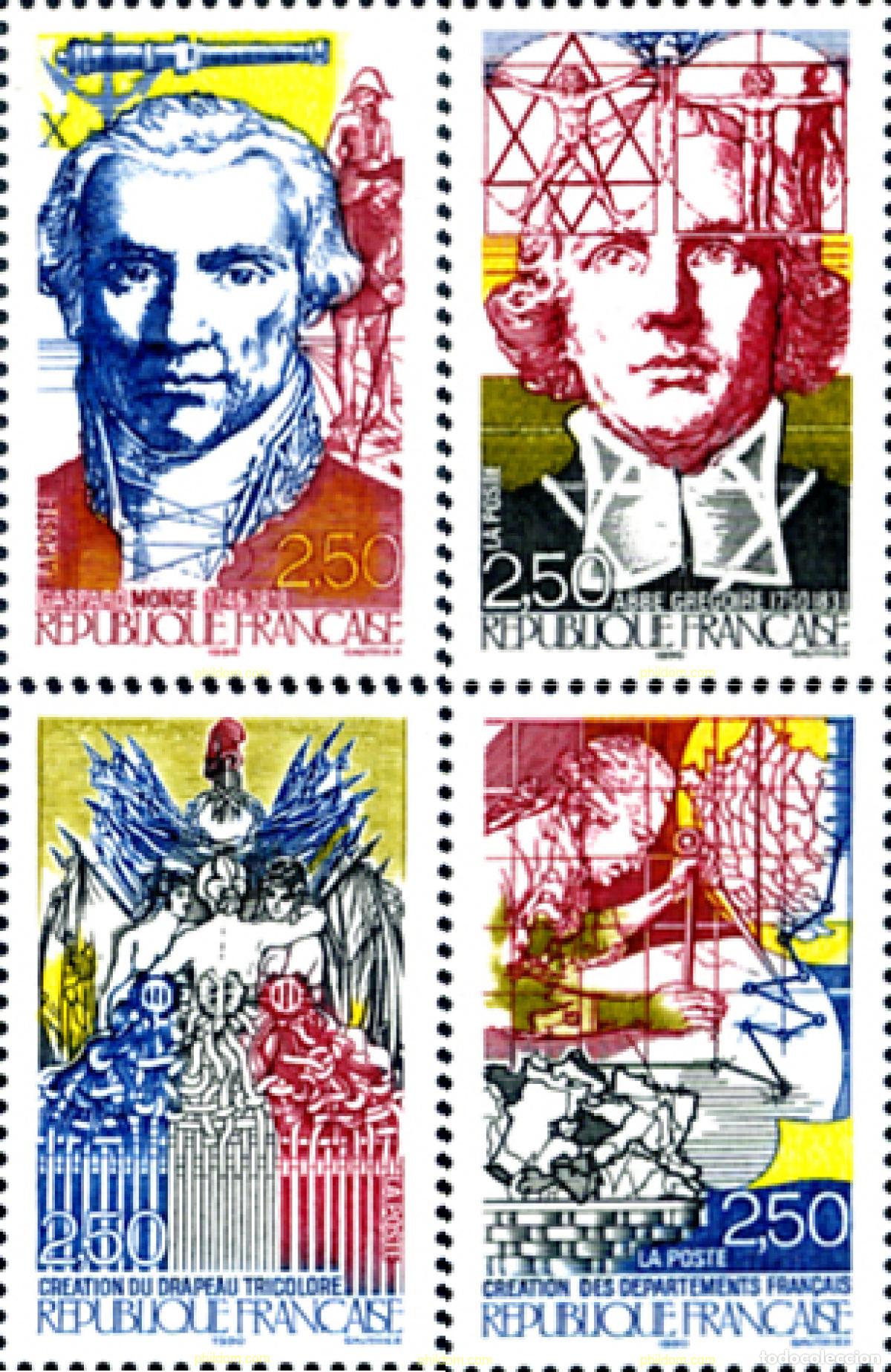 Sellos: 142593 MNH FRANCIA 1990 BICENTENARIO DE LA REVOLUCION FRANCESA