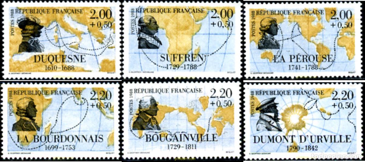 Sellos: 577291 HINGED FRANCIA 1988 PERSONAJES CELEBRES