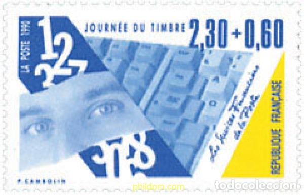 Sellos: 645114 MNH FRANCIA 1990 DIA DEL SELLO