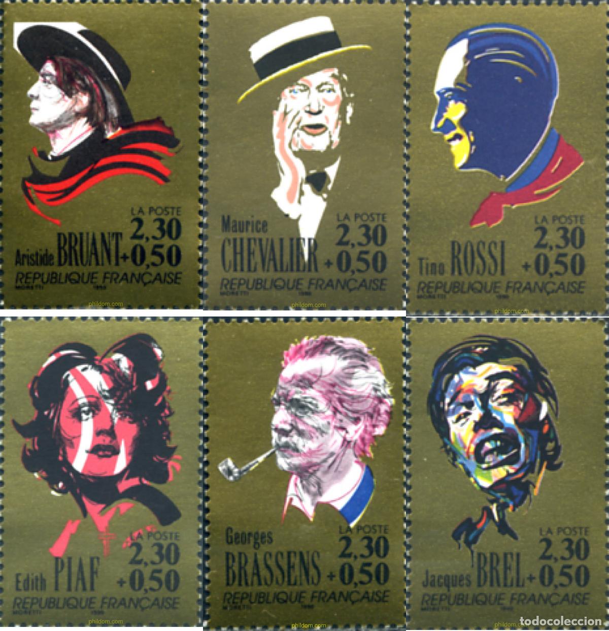 Sellos: 124111 MNH FRANCIA 1990 PERSONAJES CELEBRES