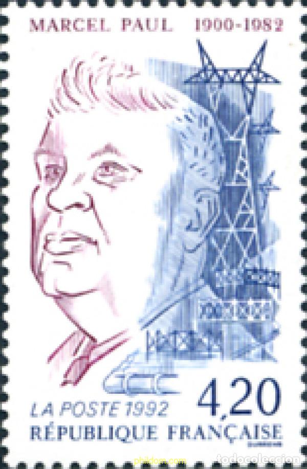 Timbres: 124166 MNH FRANCIA 1992 10 ANIVERSARIO DE LA MUERTE DE MARCEL PAUL