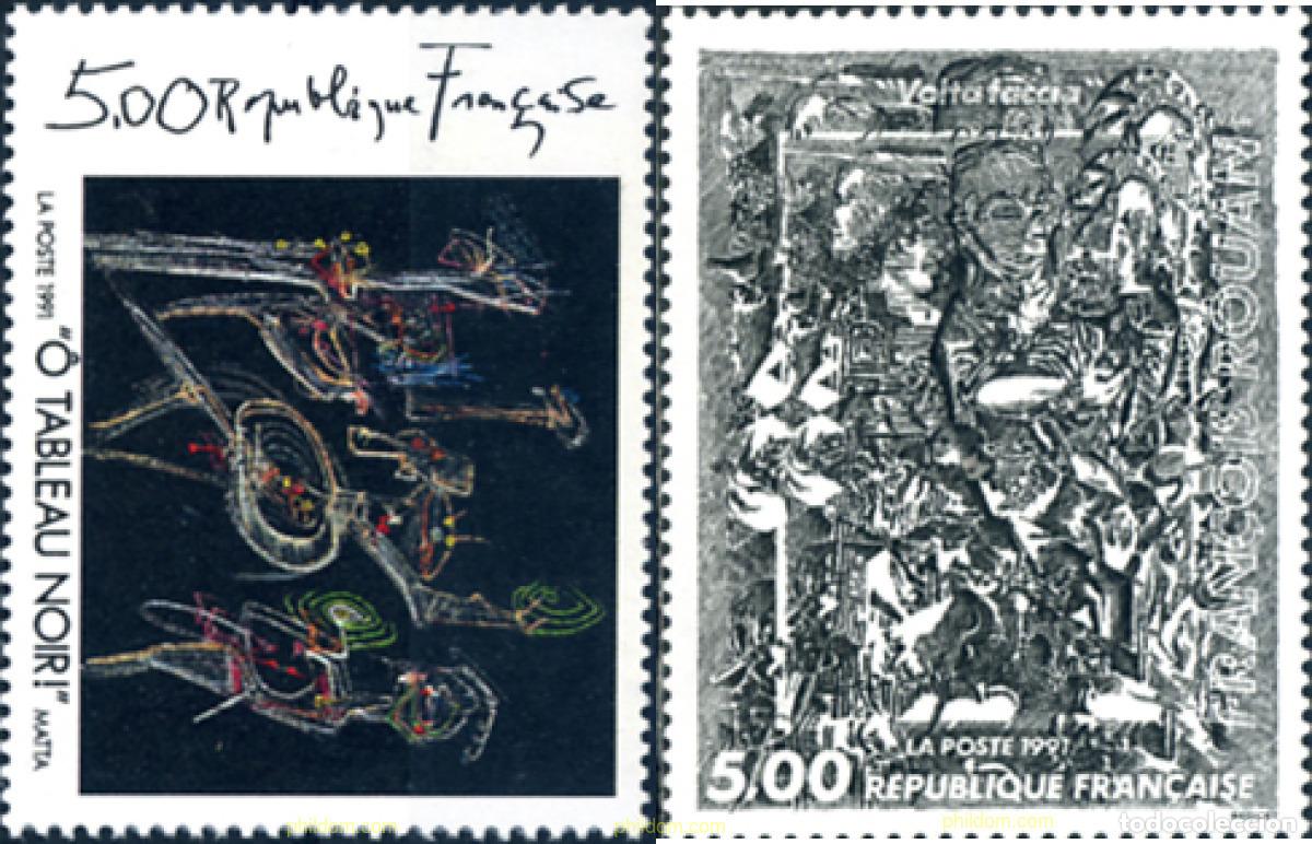 Sellos: 124152 MNH FRANCIA 1991 OBRAS DE ARTE