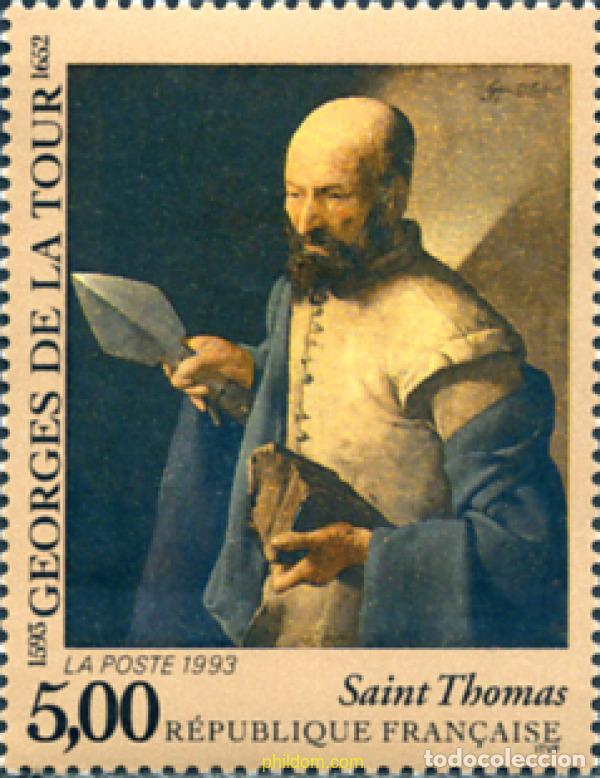 Sellos: 124189 MNH FRANCIA 1993 400 ANIVERSARIO DEL NACIMIENTO DE GEORGES DE LA TOUR.