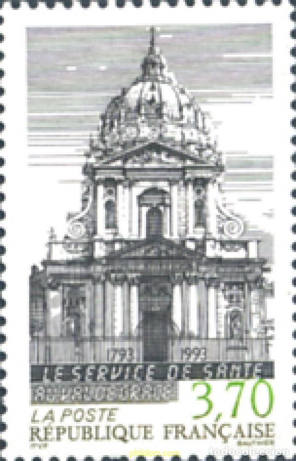 Sellos: 124194 MNH FRANCIA 1993 BICENTENARIO DEL LA IMPLANTACION DEL CUERPO DE SANIDAD MILITAR EN VAL DE GR