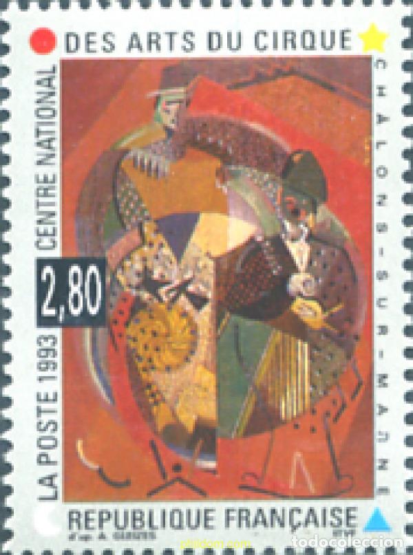 Sellos: 124196 MNH FRANCIA 1993 CENTRO NACIONAL DE ARTES DEL CIRCO EN CHALONS-SUR-MARNE