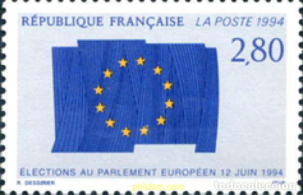 Sellos: 124207 MNH FRANCIA 1994 4 ELECCIONES DEL PARLAMENTO EUROPEO