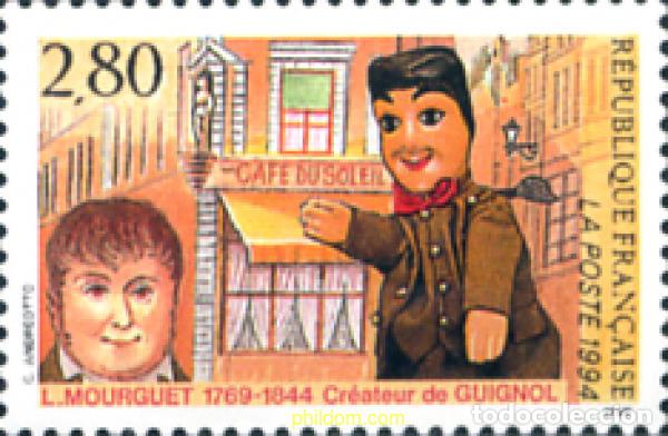 Sellos: 124209 MNH FRANCIA 1994 150 ANIVERSARIO DE LA MUERTE DE LAURENT MOURGUET