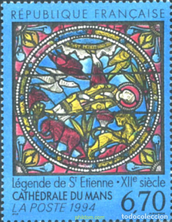 Sellos: 124204 MNH FRANCIA 1994 VIDRIERAS