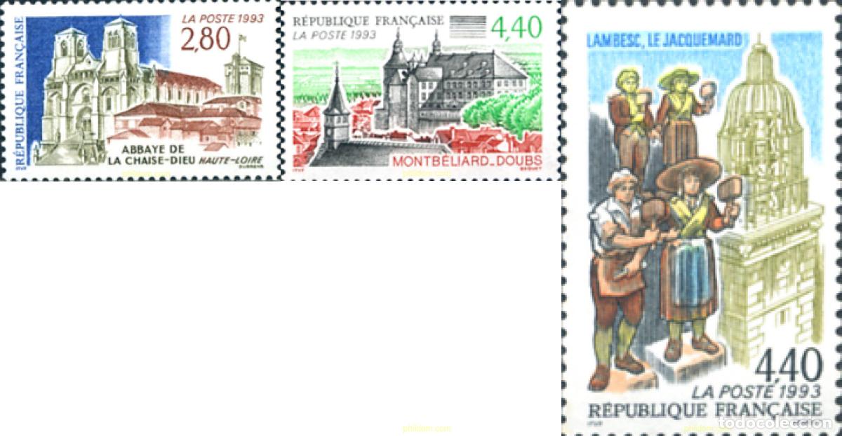 Sellos: 124188 MNH FRANCIA 1993 TURISMO