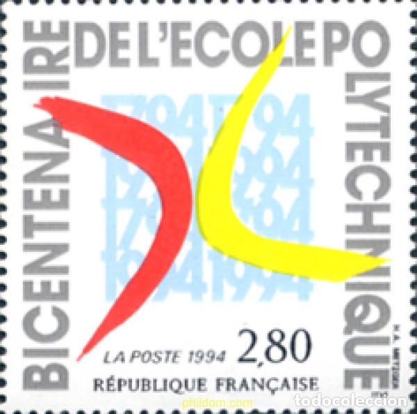 Sellos: 124211 MNH FRANCIA 1994 BICENTENARIO DE LA CREACION DE LA ESCUELA POLITECNICA
